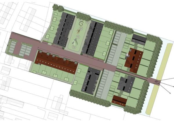 Plattegrond van de woningen IJsselgaarde.